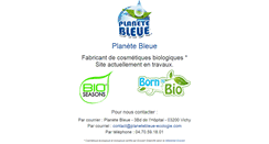Desktop Screenshot of planetebleue-ecologie.com